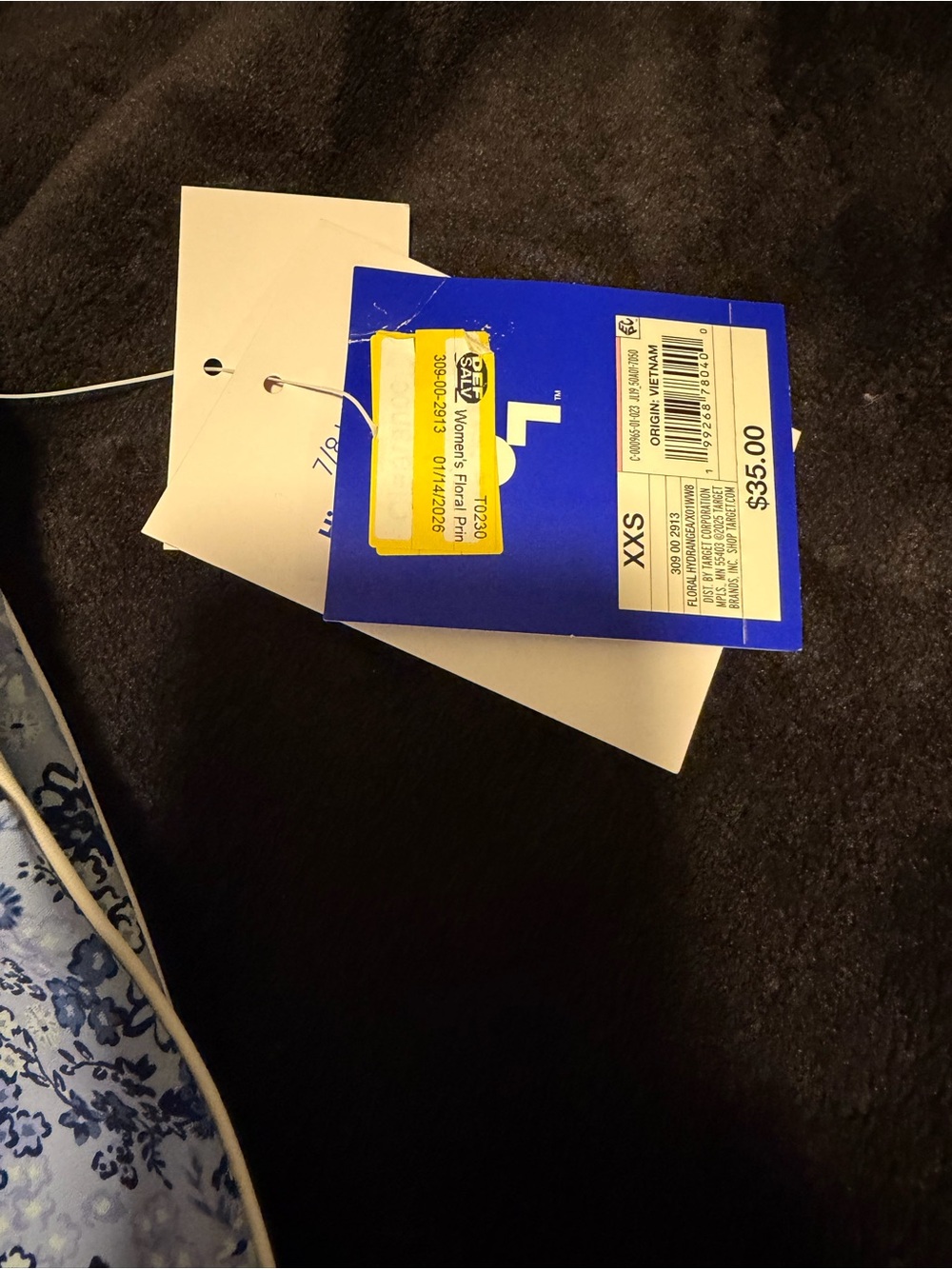 Joylab Blue and Yellow Floral Jeggings - Picture 4 of 6